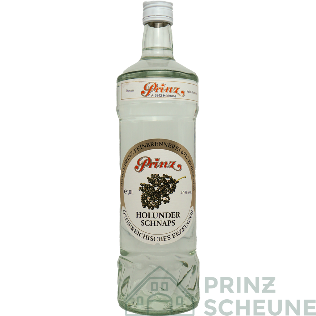 [3.19.01.00] Holunder Schnaps 40% Vol (1,0 Liter)