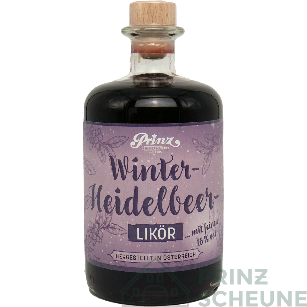 [11.05.00.50] Winter-Heidelbeer Likör 16% Vol (0,5 Liter)