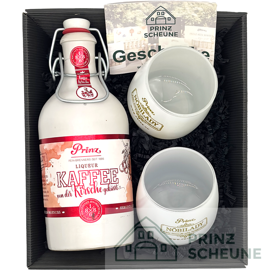[50.59.00.50] Prinz Scheune Geschenk Nr. 5.5 "Nobilady Kaffee-Kirsch - Box"