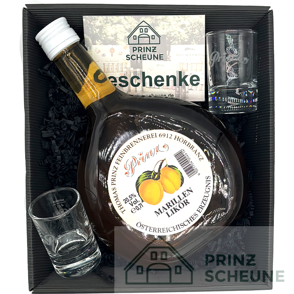 Prinz Scheune Geschenk Nr. 10.4 "Marillen-Likör - Box"