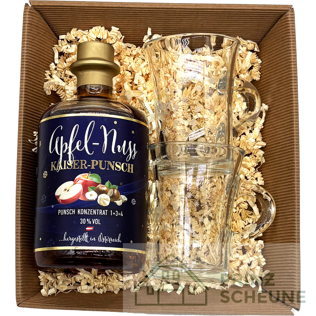 [50.79.00.50] Prinz Scheune Geschenk Nr. 12.6 "Apfel-Nuss Kaiser Punsch - Box"