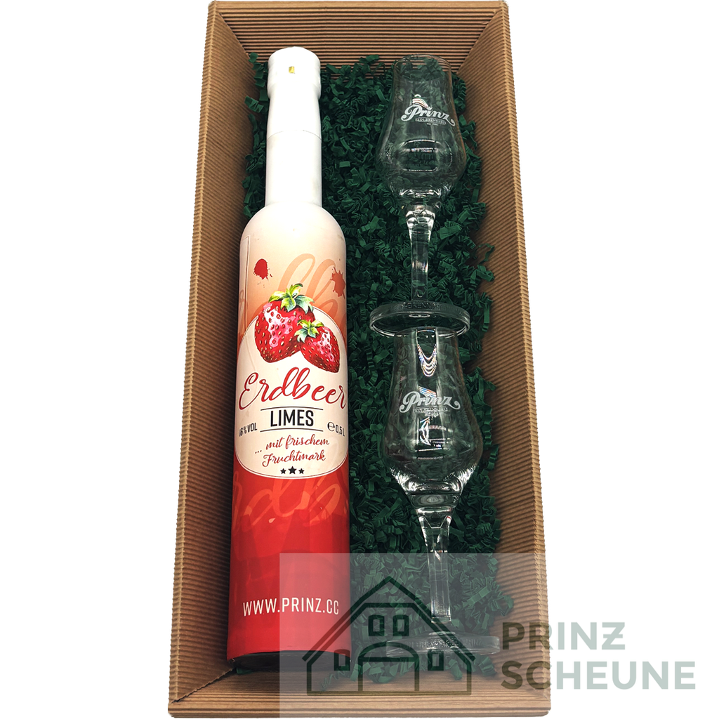 Prinz Scheune Geschenk Nr. 15.5 "Erdbeer Limes - Box"