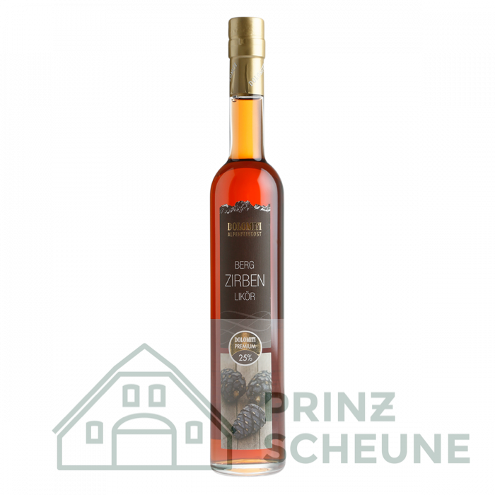 [61.01.00.50] Dolomiti Bergzirben Likör 25% Vol (0,5 Liter)