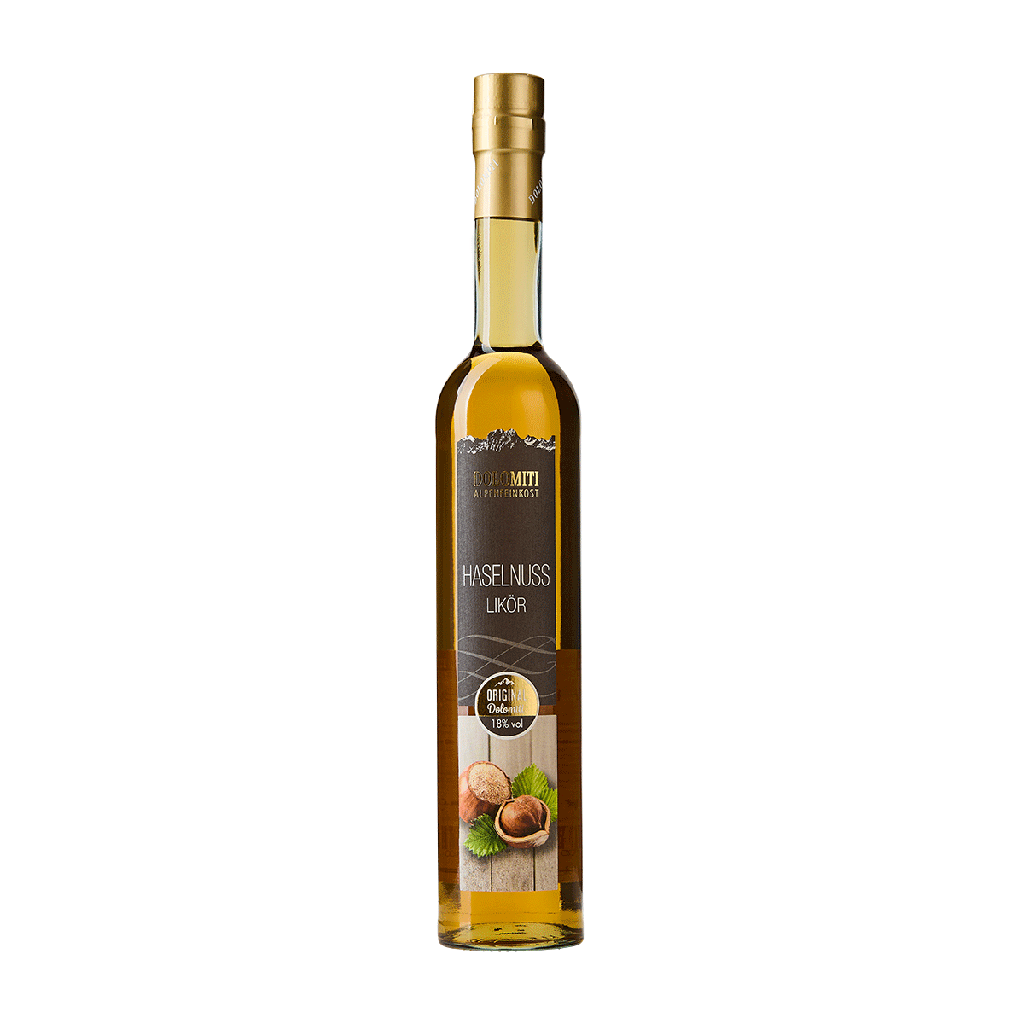 [61.06.00.50] Dolomiti Haselnuss Likör 18 % Vol (0,5 Liter)
