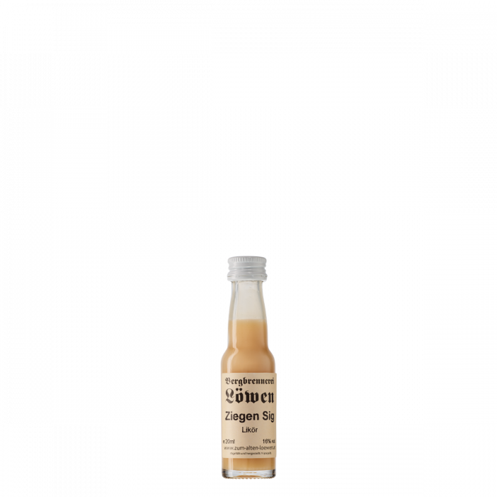 Löwen Ziegen Sig Likör 16% Miniatur