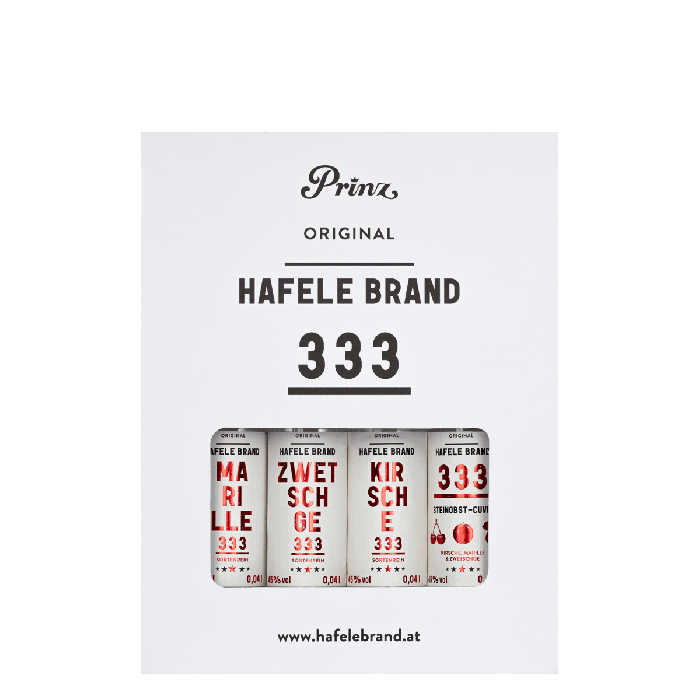 [17.51.00.16] Die kleinen Hafele 333 - fruchtiges Steinobst 4 St. 4 cl
