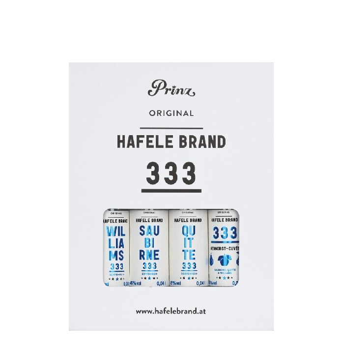 [17.52.00.16] Die kleinen Hafele 333 - erlesene Kernfrüchte 4 St. 4 cl