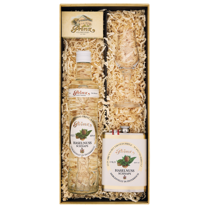 [17.49.00.70] Prinz Geschenk - Haselnuss mit Flachmann