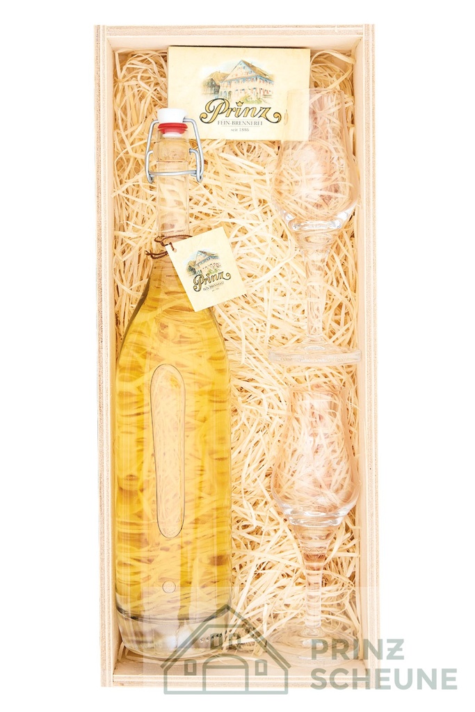 Prinz Scheune Geschenk Nr. 1.6 "Edel Kirsche" Holzkiste
