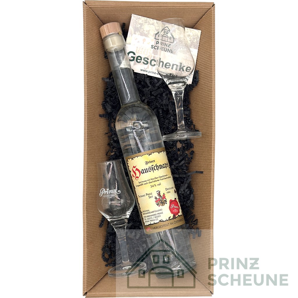 Prinz Scheune Geschenk Nr. 4.1 "Hausschnäpsle-Box"