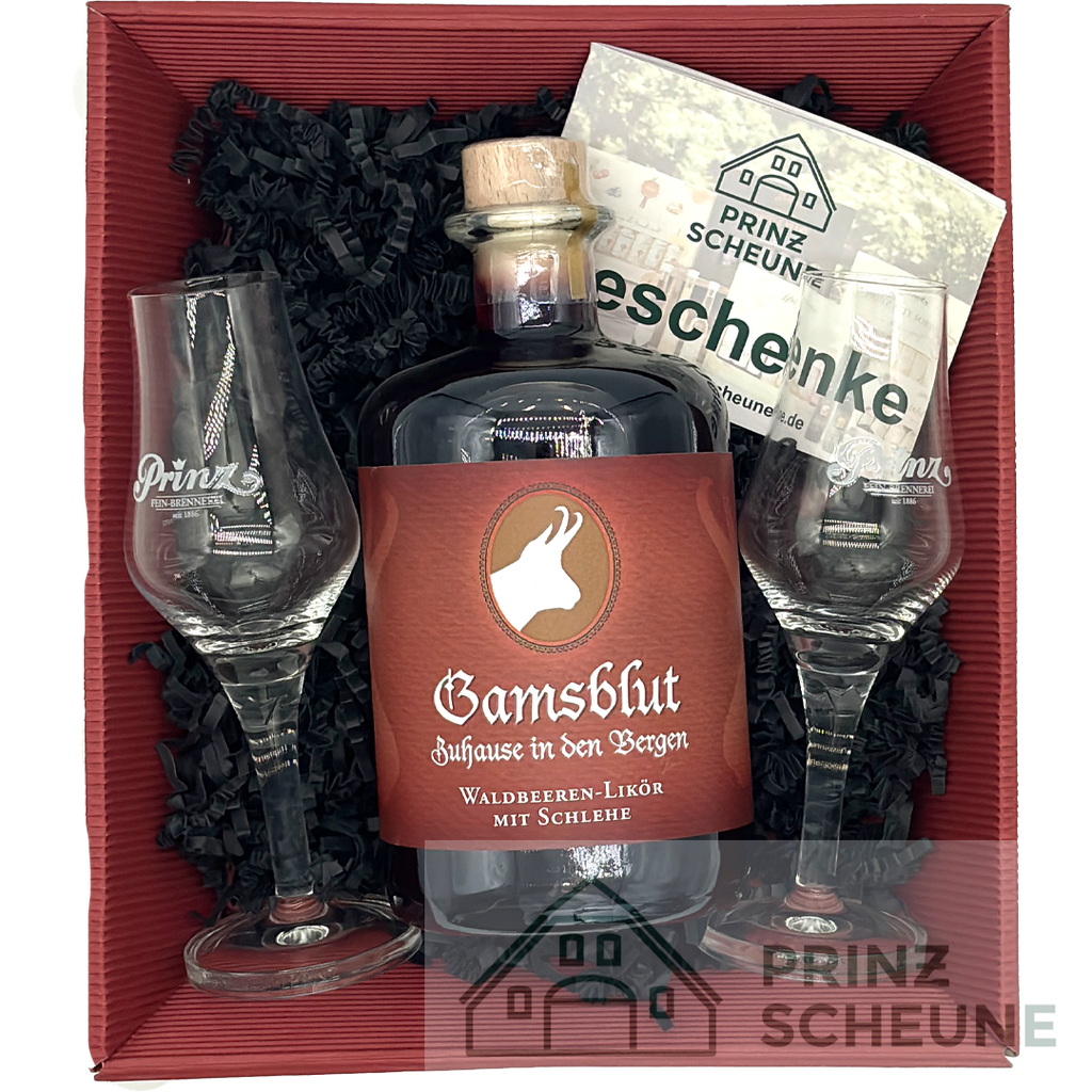 [50.38.00.50] Prinz Scheune Geschenk Nr. 10.1 "Gamsblut-Box"
