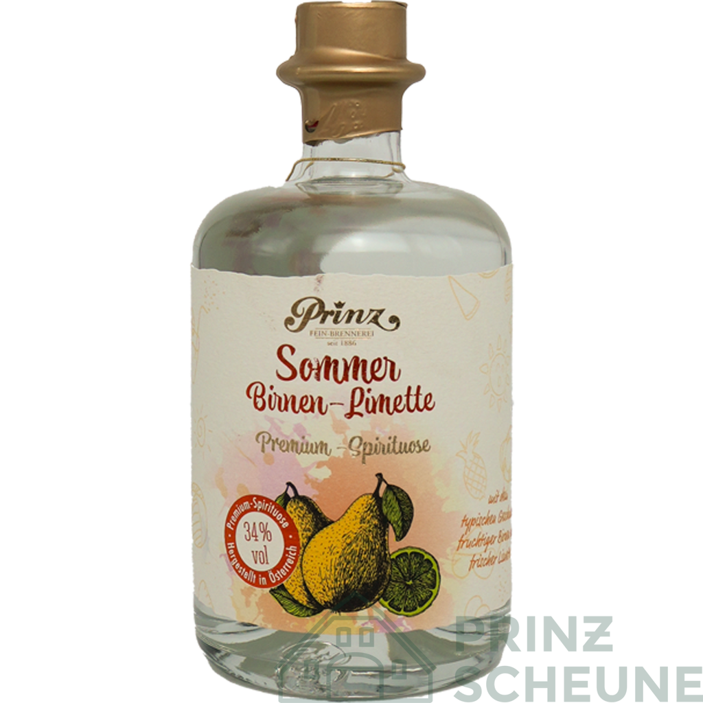 [1.14.00.50] Sommer Birnen-Limette 34% Vol (0,5 Liter)
