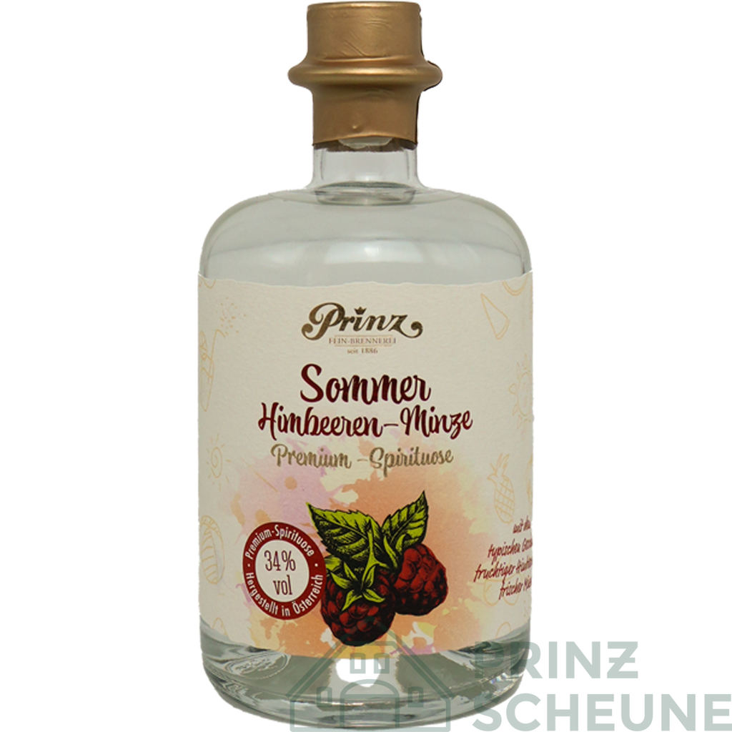 [1.13.00.50] Sommer Himbeeren-Minze 34% Vol (0,5 Liter)
