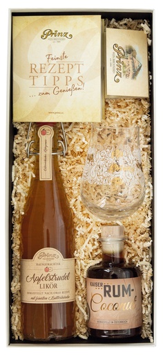 [19.09.00.70] Prinz Geschenk - Kokos-Apfelstrudel-Rezeptbox