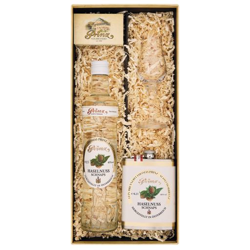 [17.49.00.70] Prinz Geschenk - Haselnuss mit Flachmann