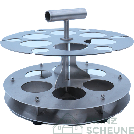 [21.18.01.00] Flaschenträger für 6 x 1 Ltr. Flaschen u. 6 Gläser