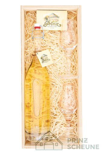 [50.04.00.50] Prinz Scheune Geschenk Nr. 1.4 "Edel Haus-Zwetschke" Holzkiste