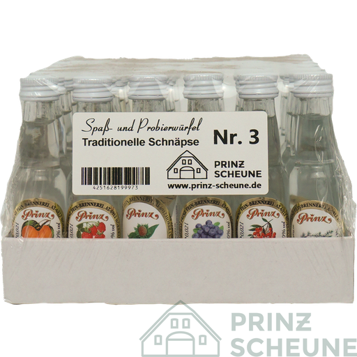 [15.03.00.72] Würfel Nr. 3 Prinz Schnäpse 40% gemischt