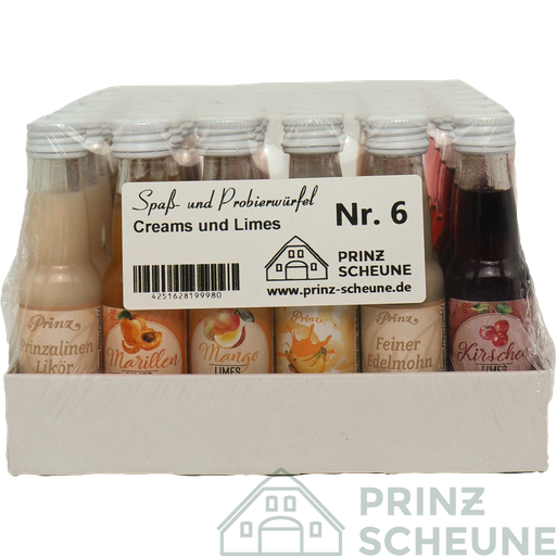 [15.06.00.72] Würfel Nr. 6 Prinz Creams und Limes gemischt