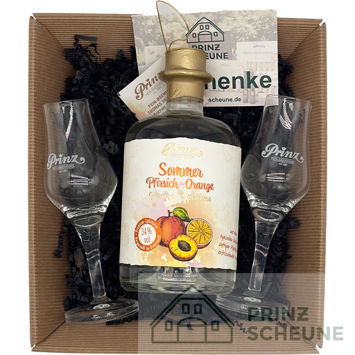 [50.67.00.50] Prinz Scheune Geschenk Nr. 8.8 "Sommer Pfirsich-Orange - Box"