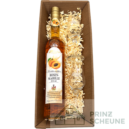 [50.82.00.50] Prinz Scheune Geschenk Nr. 14.3 "Rosenmarillen Likör - Box"